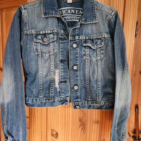 Womens american eagle jean jacket - Picture 2 of 7
